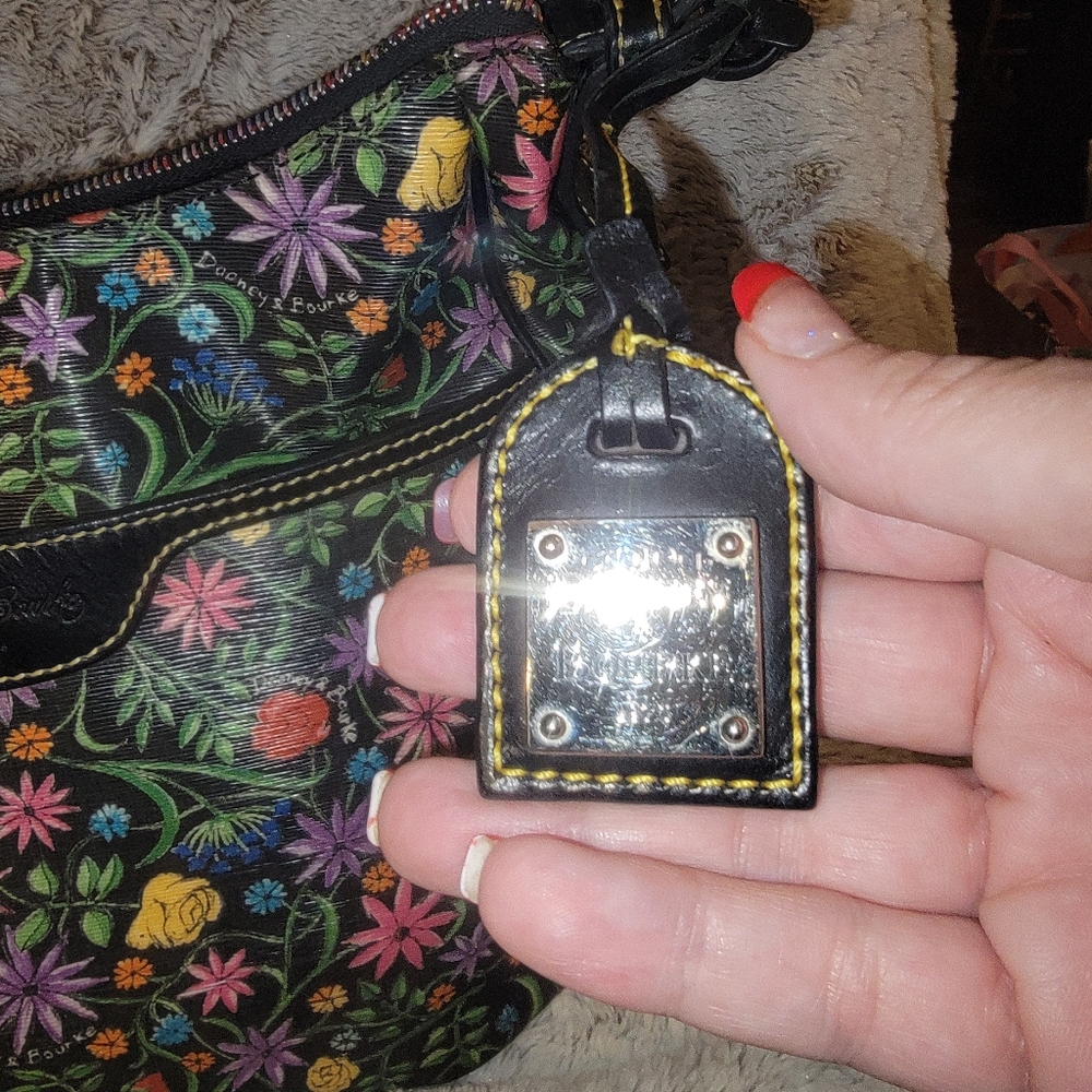 Dooney And Bourke Black And Multicolored Bag With… - image 2